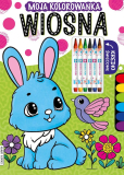 Moja kolorowanka wiosna A4/16str Kiddo Books