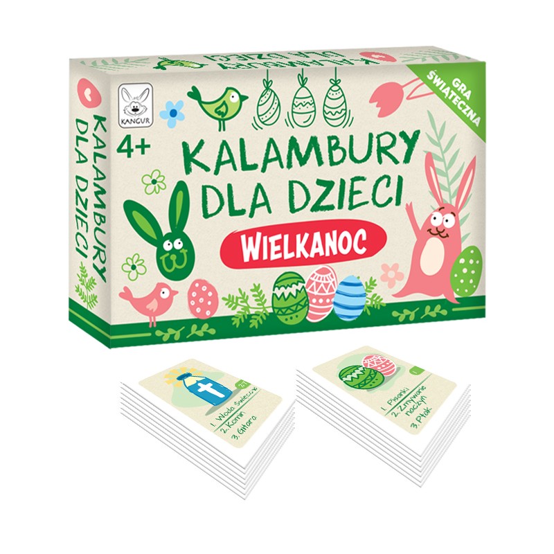  Gra edukacyjna Kalambury dla dzieci Wielkanoc +4 Kangur