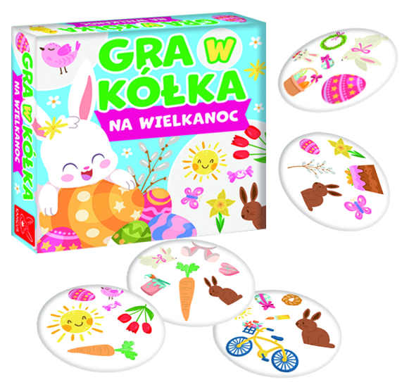  Gra edukacyjna w kółka na Wielkanoc +4 Kangur