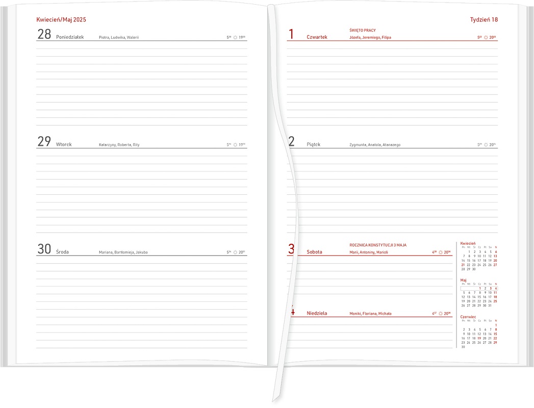 KALENDARZE 2025 ROK | Kalendarz Książkowy Nauczyciela Tygodniowy B5 ...