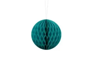 Zawieszka kula bibułowa 20cm lagoon blue Partydeco