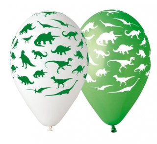 Balon dekoracyjny dinozaury 5szt. Godan