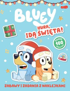 Zabawy i zadania z naklejkami Hura, idą święta! Bluey A4/32str HarperKids