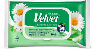 Papier nawilżany 42szt. Camomile & Aloe Vera Velvet