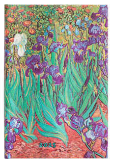 Kalendarz terminarz książkowy tygodniowy A6 2025 Van Gogh’s Irises Paperblanks