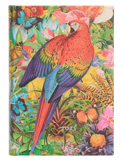 Kalendarz terminarz książkowy dzienny A6 2025 Tropical Garden Paperblanks