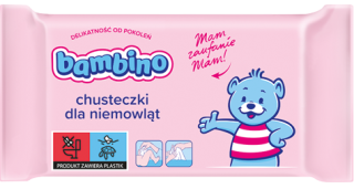 Chusteczki nawilżające 63szt Bambino