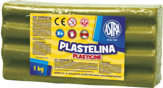 Plastelina 1kg oliwkowa Astra