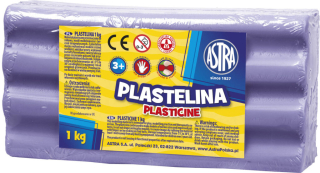 Plastelina 1kg fioletowa jasna Astra