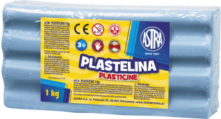 Plastelina 1kg niebieska jasna Astra