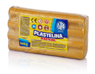 Plastelina 500g metaliczna złota Astra