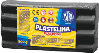 Plastelina 500g czarna Astra