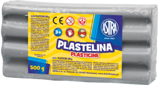 Plastelina 500g popielata Astra