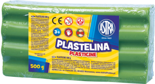 Plastelina 500g zielona jasna Astra