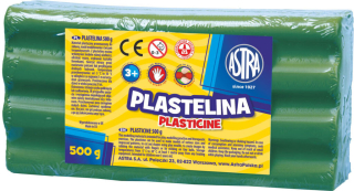 Plastelina 500g zielona Astra