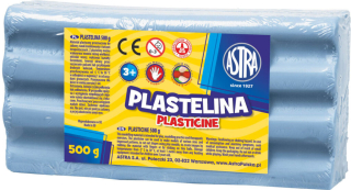 Plastelina 500g niebieska jasna Astra