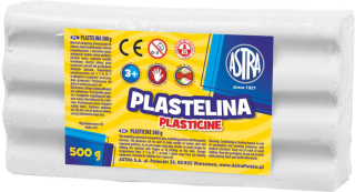 Plastelina 500g biała Astra