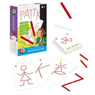 Gra edukacyjna patyki montessori +4 Multigra