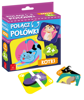 Puzzle połówki kotki +2 Kangur