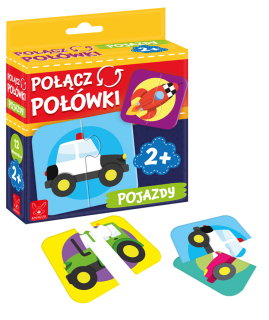 Puzzle połówki pojazdy +2 Kangur