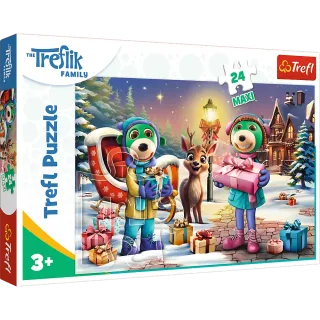  Puzzle Maxi 24 elementy zimowy czas Treflików +3 Trefl