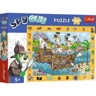  Puzzle obserwacyjne 100 elementów spy guy statek piracki +5 Trefl