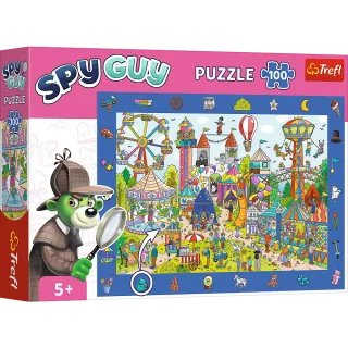  Puzzle obserwacyjne 100 elementów spy guy wesołe miasteczko +5 Trefl