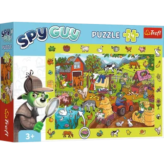  Puzzle obserwacyjne 24 elementy spy guy farma +3 Trefl