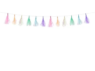 Girlanda frędzle mix 12cmx120cm Partydeco