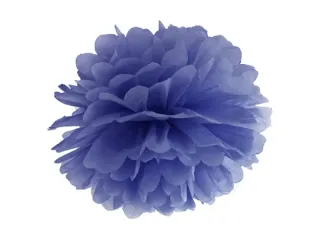 Dekoracja bibułowa pompon granatowy 25cm Partydeco