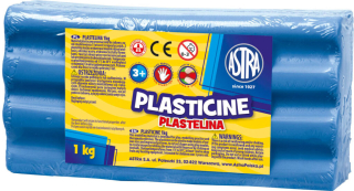 Plastelina 1kg niebieska Astra