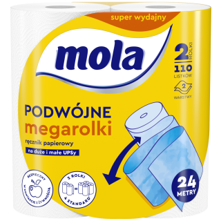 Ręcznik papierowy podwójne megarolki 2szt. Mola